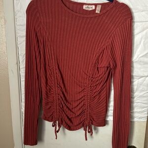 Red orange long sleeve
